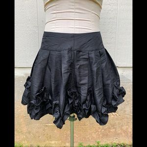 Rachael and Chloe S black nylon skirt